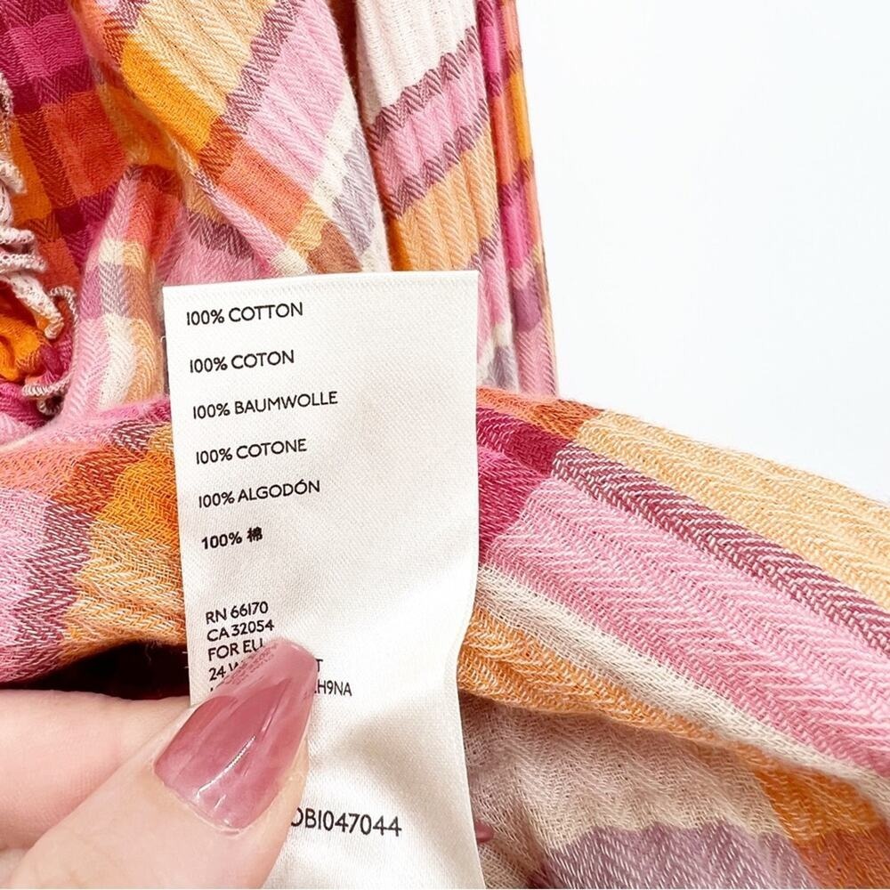 NWT Free People Women Sienna Plaid Ruffle Square Neck Blouse S - Picture 9 of 11